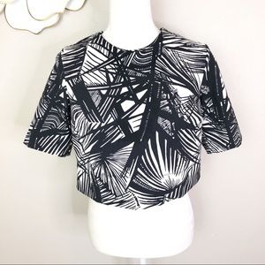 Elizabeth and James Lowell crop top in black ivory